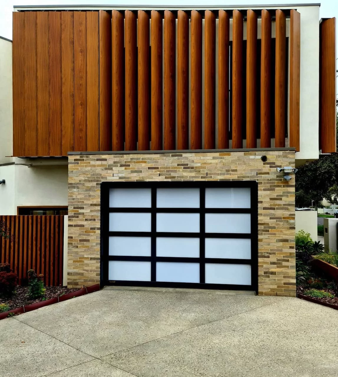 Modern custom built garage doors