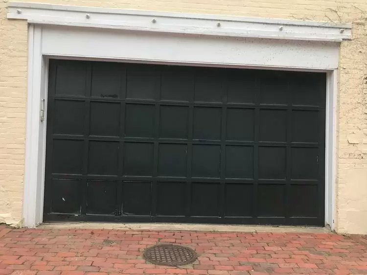 standard double garage door sizes 